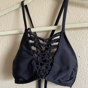 cross pattern bikini top